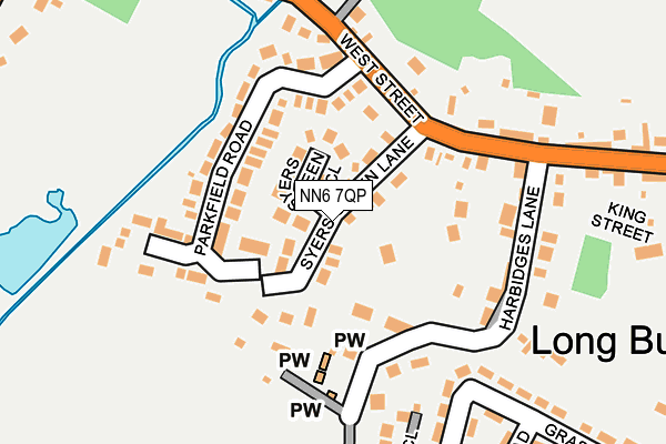 NN6 7QP map - OS OpenMap – Local (Ordnance Survey)