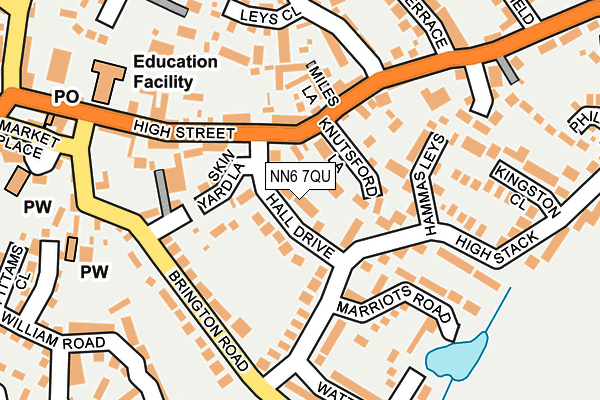 NN6 7QU map - OS OpenMap – Local (Ordnance Survey)