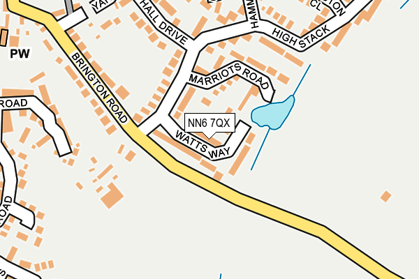 NN6 7QX map - OS OpenMap – Local (Ordnance Survey)