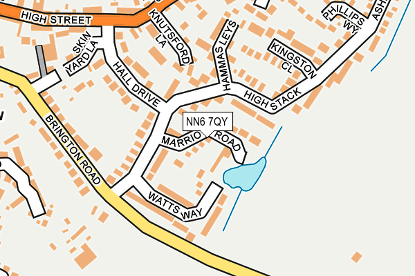 NN6 7QY map - OS OpenMap – Local (Ordnance Survey)