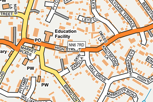 NN6 7RD map - OS OpenMap – Local (Ordnance Survey)