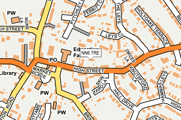 NN6 7RE map - OS OpenMap – Local (Ordnance Survey)