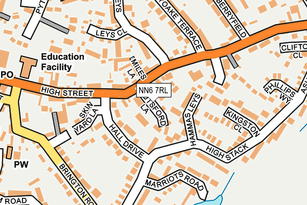 NN6 7RL map - OS OpenMap – Local (Ordnance Survey)