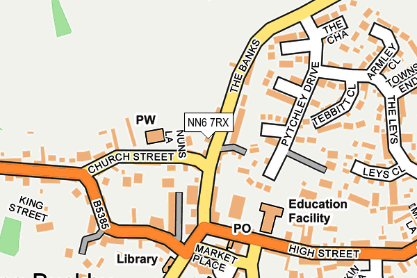 NN6 7RX map - OS OpenMap – Local (Ordnance Survey)