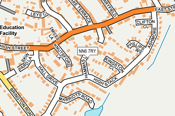 NN6 7RY map - OS OpenMap – Local (Ordnance Survey)