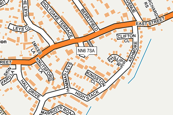 NN6 7SA map - OS OpenMap – Local (Ordnance Survey)