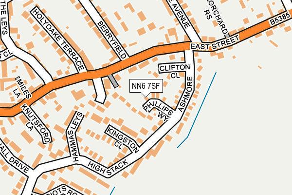 NN6 7SF map - OS OpenMap – Local (Ordnance Survey)