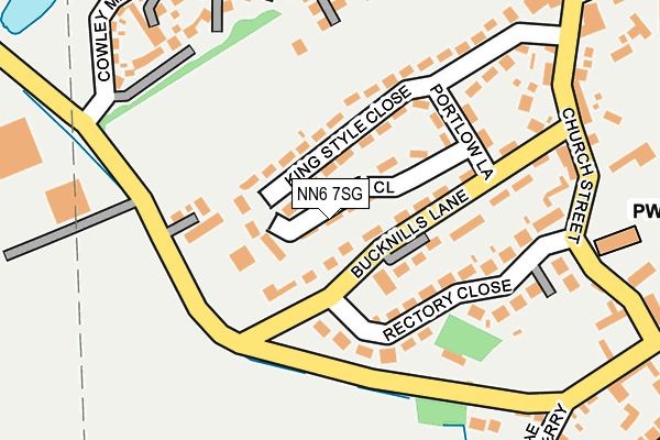 NN6 7SG map - OS OpenMap – Local (Ordnance Survey)