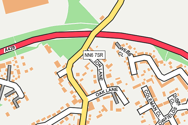NN6 7SR map - OS OpenMap – Local (Ordnance Survey)