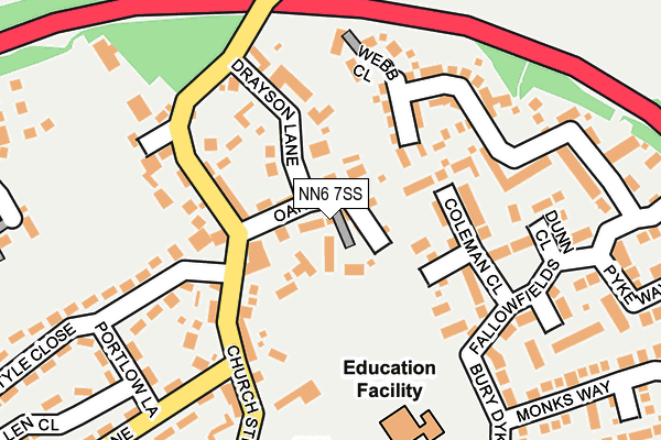 NN6 7SS map - OS OpenMap – Local (Ordnance Survey)