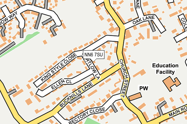 NN6 7SU map - OS OpenMap – Local (Ordnance Survey)