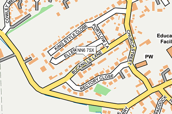 NN6 7SX map - OS OpenMap – Local (Ordnance Survey)
