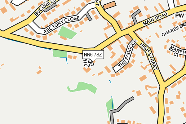 NN6 7SZ map - OS OpenMap – Local (Ordnance Survey)