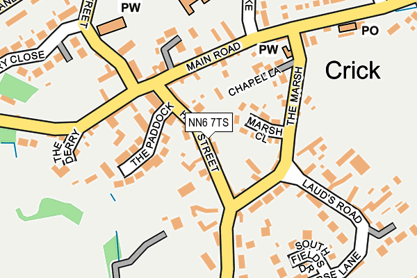 NN6 7TS map - OS OpenMap – Local (Ordnance Survey)