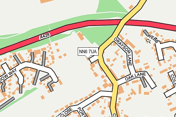 NN6 7UA map - OS OpenMap – Local (Ordnance Survey)