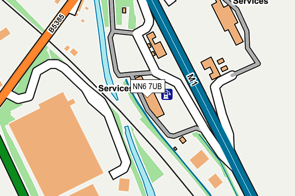 NN6 7UB map - OS OpenMap – Local (Ordnance Survey)