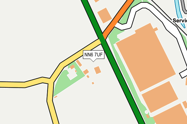 NN6 7UF map - OS OpenMap – Local (Ordnance Survey)