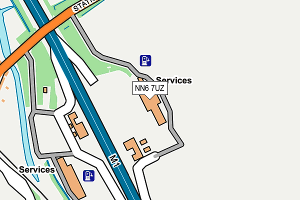 NN6 7UZ map - OS OpenMap – Local (Ordnance Survey)