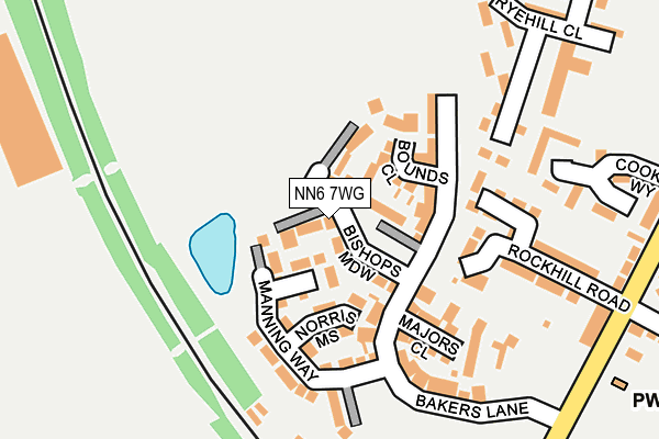 NN6 7WG map - OS OpenMap – Local (Ordnance Survey)