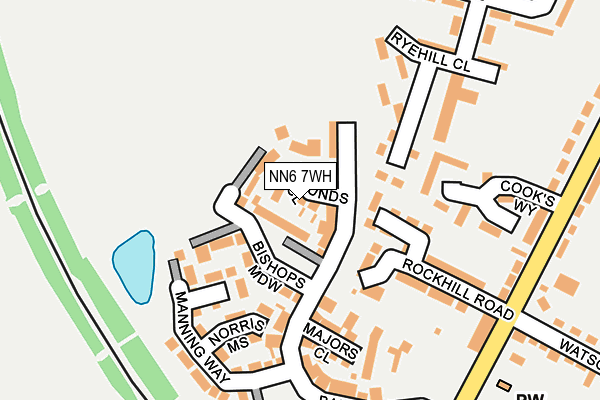 NN6 7WH map - OS OpenMap – Local (Ordnance Survey)