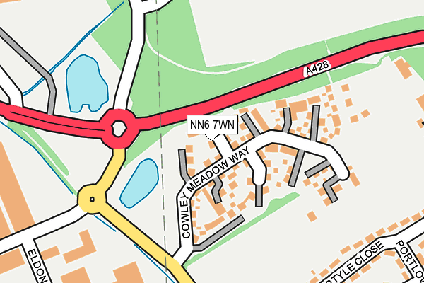 NN6 7WN map - OS OpenMap – Local (Ordnance Survey)