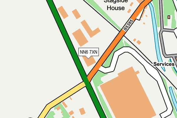 NN6 7XN map - OS OpenMap – Local (Ordnance Survey)