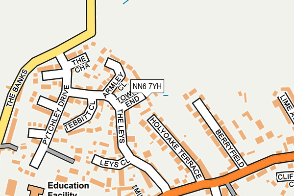 NN6 7YH map - OS OpenMap – Local (Ordnance Survey)