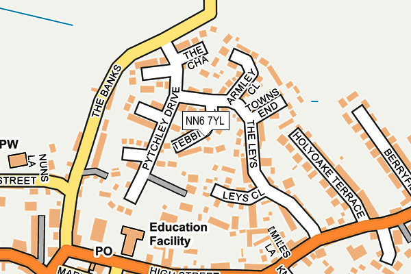 NN6 7YL map - OS OpenMap – Local (Ordnance Survey)