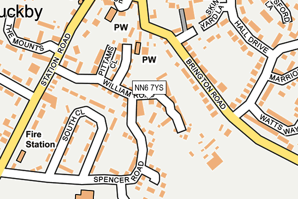 NN6 7YS map - OS OpenMap – Local (Ordnance Survey)
