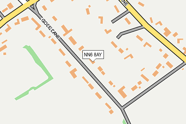 NN6 8AY map - OS OpenMap – Local (Ordnance Survey)