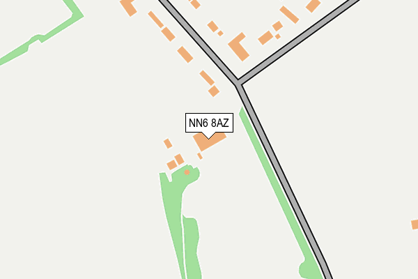 NN6 8AZ map - OS OpenMap – Local (Ordnance Survey)
