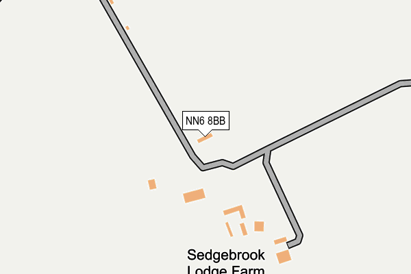 NN6 8BB map - OS OpenMap – Local (Ordnance Survey)