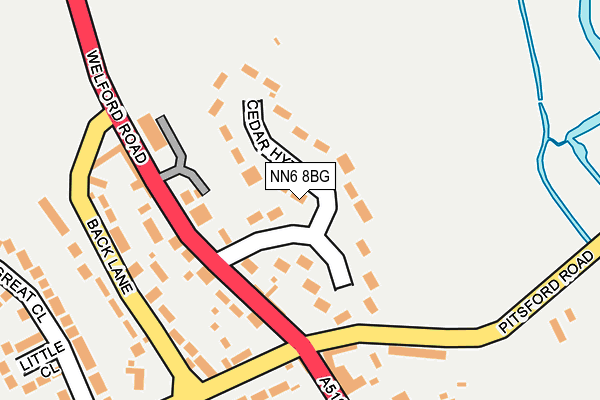 NN6 8BG map - OS OpenMap – Local (Ordnance Survey)
