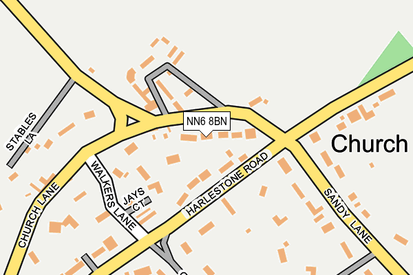 NN6 8BN map - OS OpenMap – Local (Ordnance Survey)