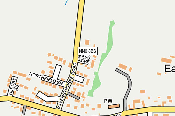 NN6 8BS map - OS OpenMap – Local (Ordnance Survey)