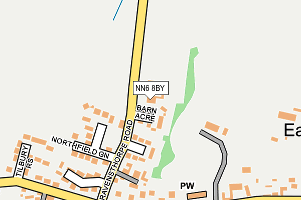 NN6 8BY map - OS OpenMap – Local (Ordnance Survey)