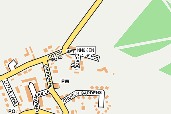 NN6 8EN map - OS OpenMap – Local (Ordnance Survey)