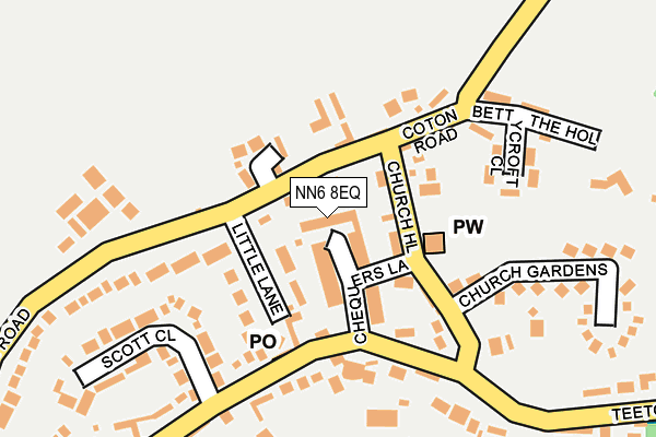 NN6 8EQ map - OS OpenMap – Local (Ordnance Survey)