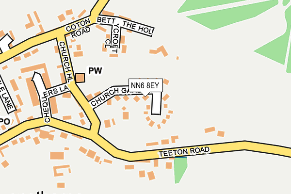 NN6 8EY map - OS OpenMap – Local (Ordnance Survey)