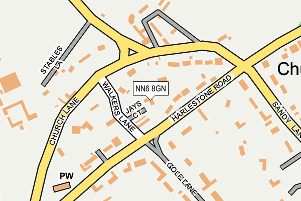 NN6 8GN map - OS OpenMap – Local (Ordnance Survey)