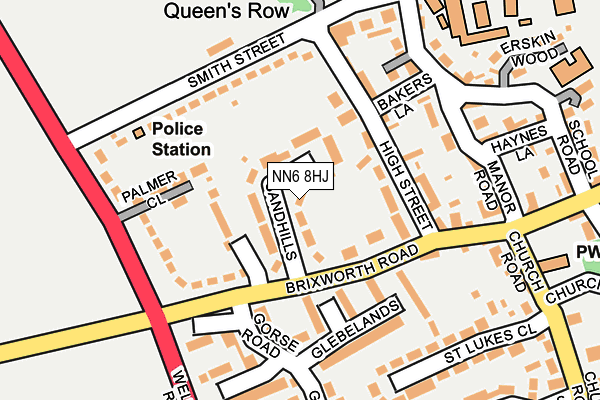 NN6 8HJ map - OS OpenMap – Local (Ordnance Survey)