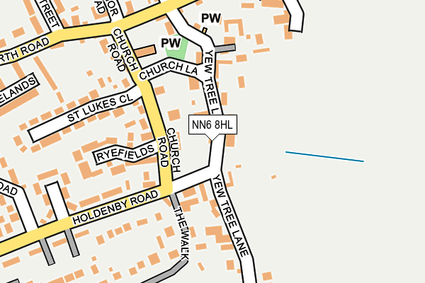 NN6 8HL map - OS OpenMap – Local (Ordnance Survey)
