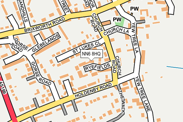 NN6 8HQ map - OS OpenMap – Local (Ordnance Survey)
