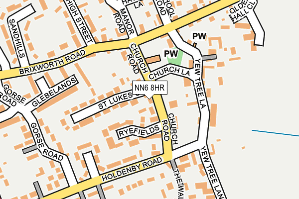 NN6 8HR map - OS OpenMap – Local (Ordnance Survey)
