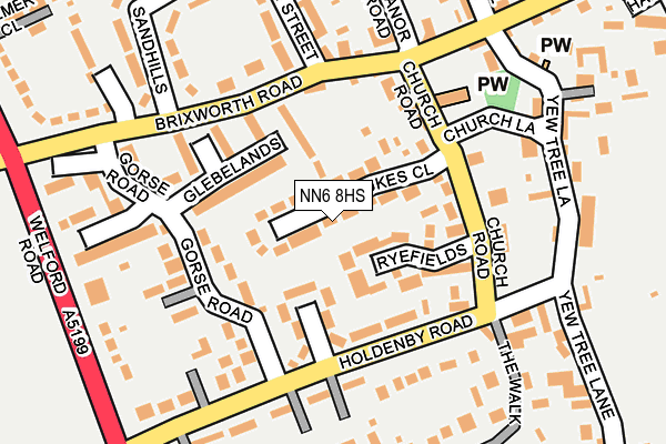 NN6 8HS map - OS OpenMap – Local (Ordnance Survey)