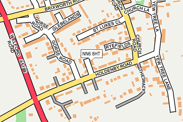 NN6 8HT map - OS OpenMap – Local (Ordnance Survey)