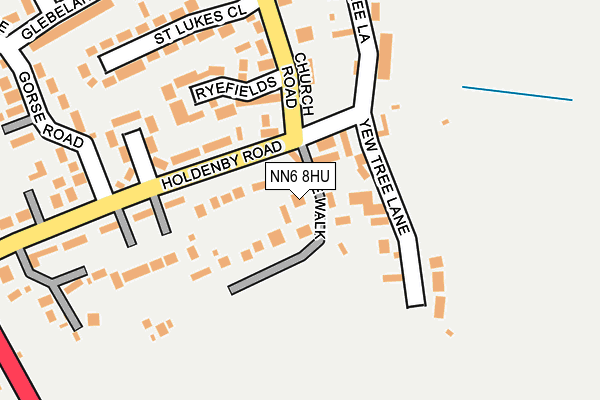 NN6 8HU map - OS OpenMap – Local (Ordnance Survey)