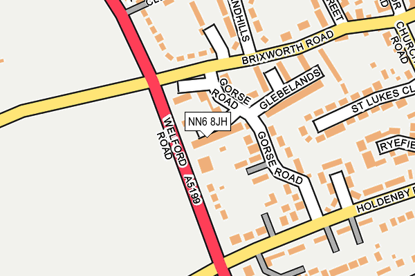 NN6 8JH map - OS OpenMap – Local (Ordnance Survey)
