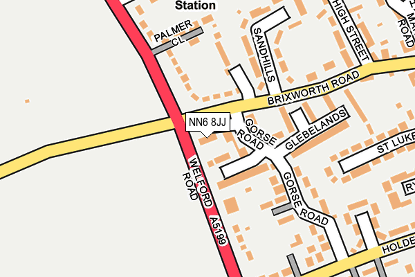 NN6 8JJ map - OS OpenMap – Local (Ordnance Survey)