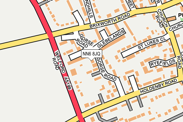 NN6 8JQ map - OS OpenMap – Local (Ordnance Survey)